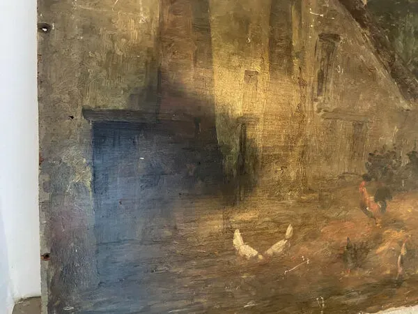 Illustration numéro 2 du produit Nature morte et poules école XIXeme