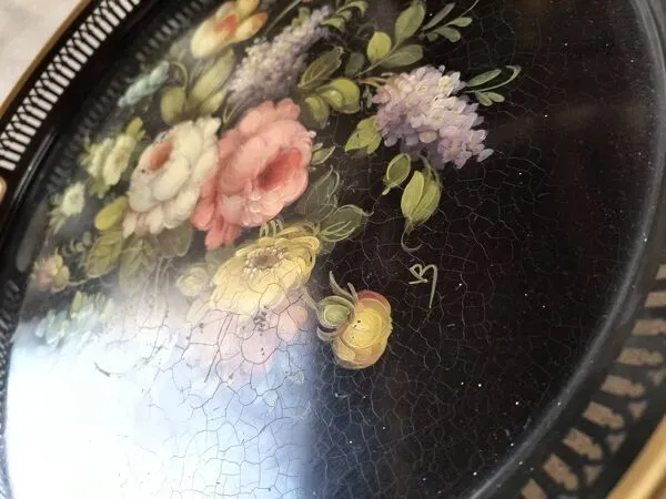 Illustration numéro 2 du produit Plateau ''Napoléon III'' peint à la main