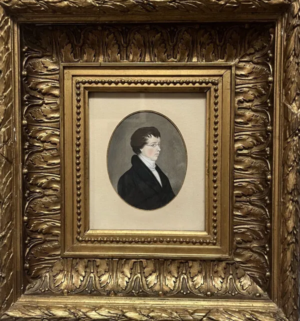 Illustration numéro 2 du produit Ecole allemande (?) du début du XIXe siècle, Portrait d'un jeune homme portant des lunettes