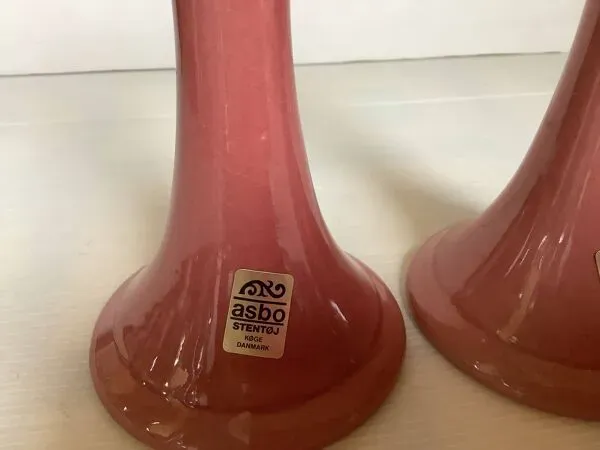 Illustration numéro 2 du produit Paire de bougeoirs Asbo Stentøj Køge scandinaves