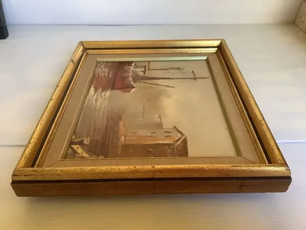 Illustration numéro 2 du produit Tableau marine huile sur toile signée