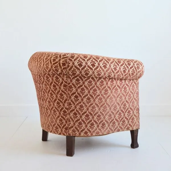 Illustration numéro 2 du produit Fauteuil club 1930 Art déco vintage