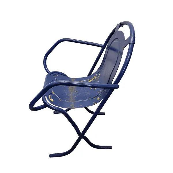 Illustration numéro 2 du produit Chaise Stak A Bye Harry Sebel vintage bleue, années 1950