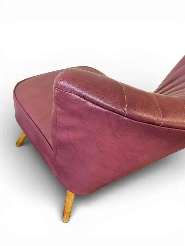 Illustration numéro 2 du produit Fauteuil cocktail vintage rose / fauteuil une place / fauteuil rétro