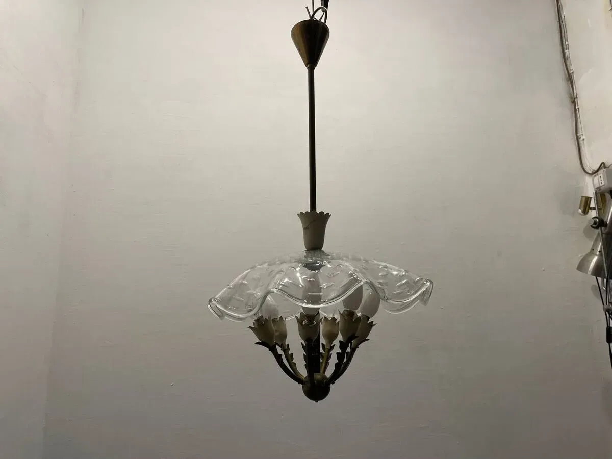 Illustration numéro 2 du produit Suspension en verre de Murano des années 1950