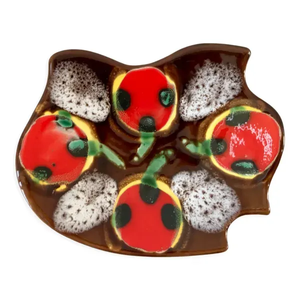 Illustration numéro 2 du produit Vide poche en céramique poët laval années 70