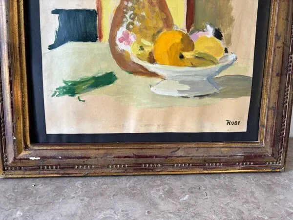 Illustration numéro 2 du produit Nature morte signée Ruby