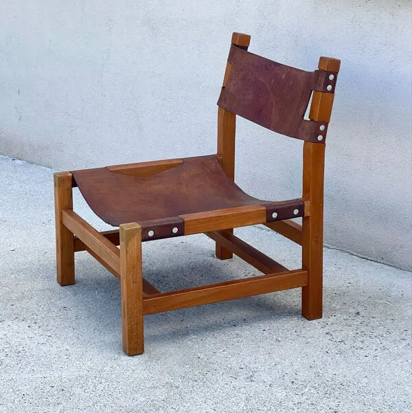 Illustration numéro 2 du produit Fauteuil safari vintage 1970