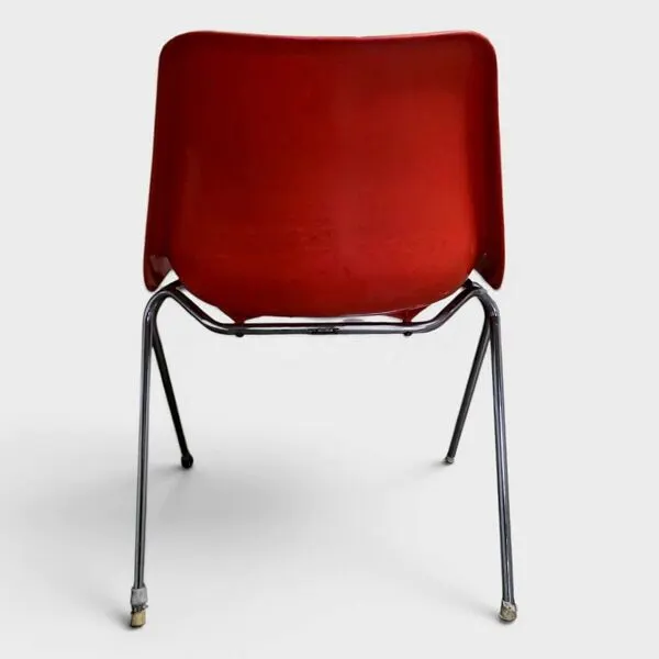Illustration numéro 2 du produit Chaise Sauter Genève - Orange - Circa 1970