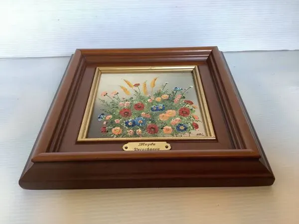 Illustration numéro 2 du produit Peinture à l'huile sur isorel ''épis de blé'' de Magda Verschaeve