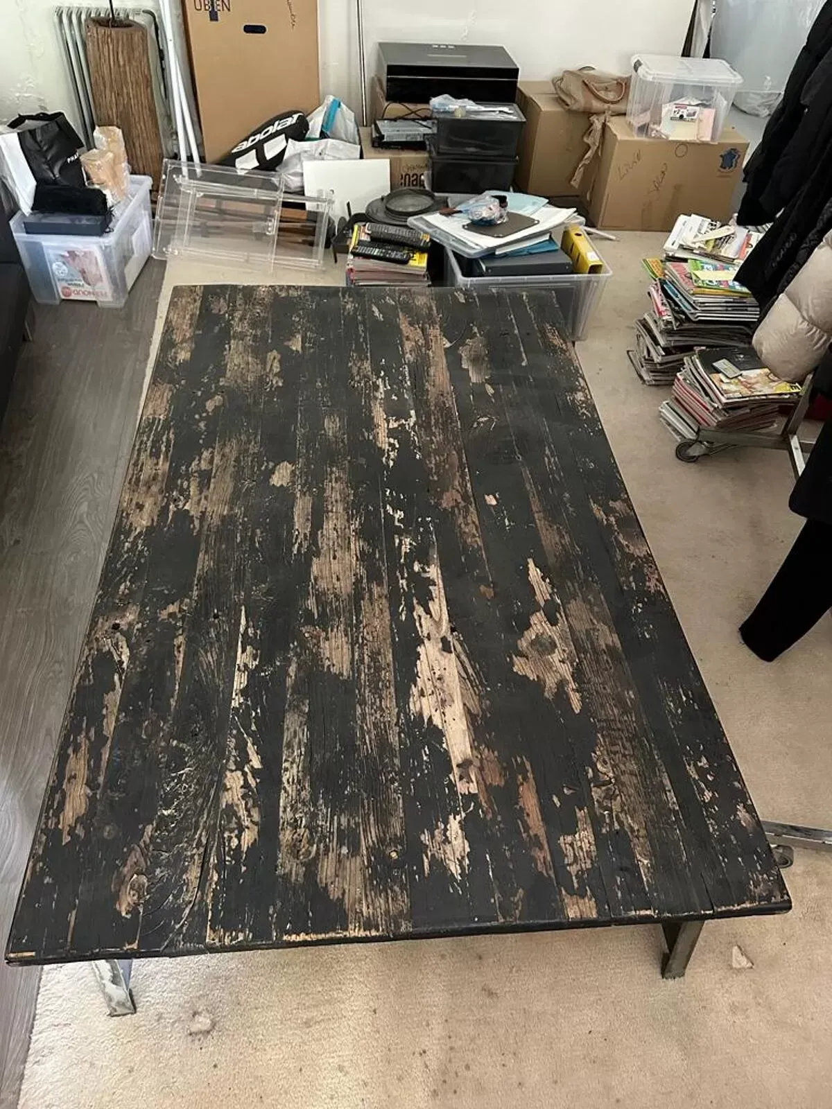 Illustration numéro 2 du produit Table basse industrielle