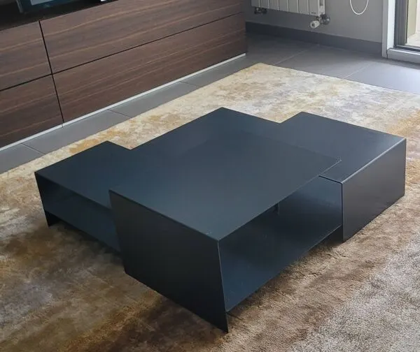 Illustration numéro 2 du produit Table basse living divani b2 metal gris
