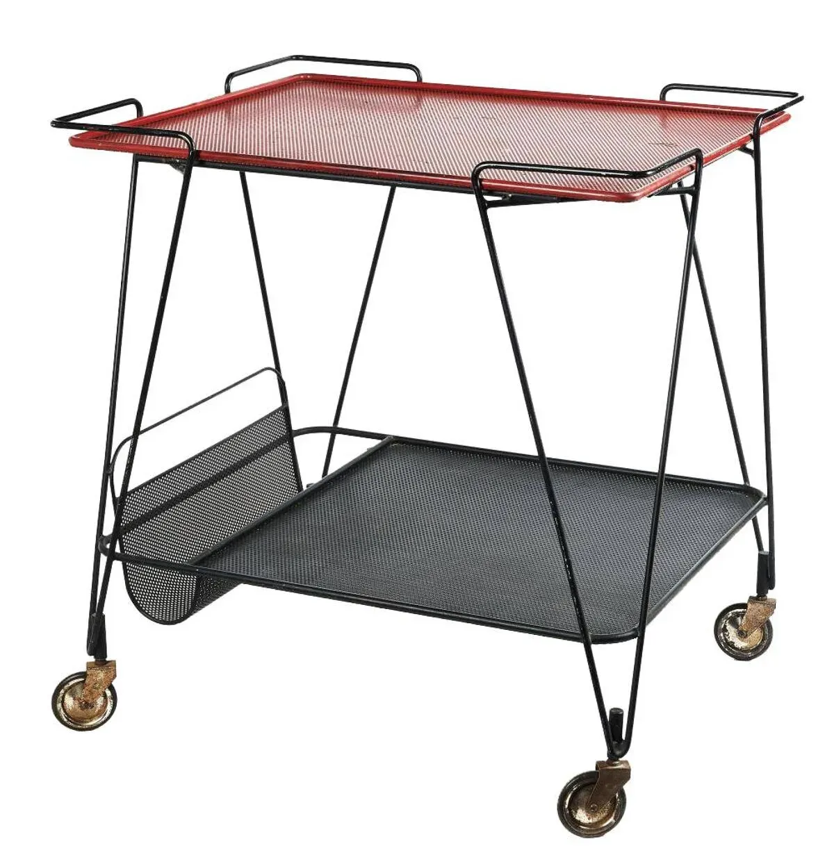 Illustration numéro 2 du produit Table d’appoint • Desserte Vintage • 1ère Édition • Mathieu Matégot • 1952