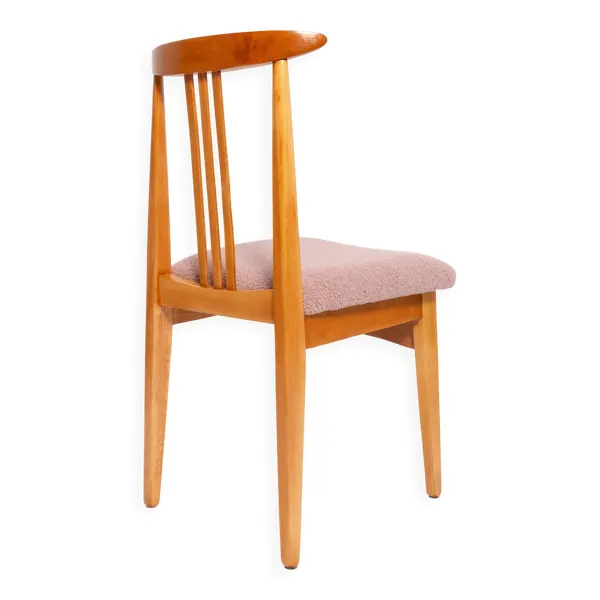 Illustration numéro 2 du produit Chaise rose en bois clair par M. Zielinski, Europe, 1960s