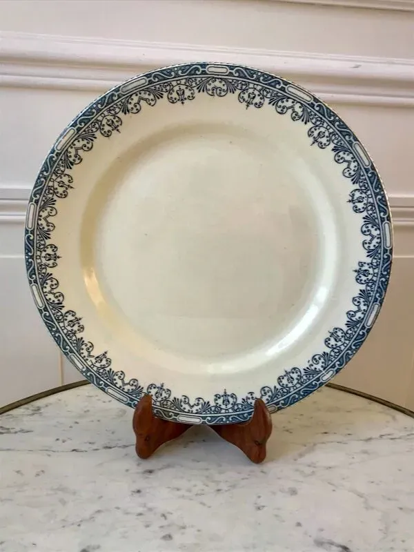 Illustration numéro 2 du produit plat rond A&C Salins modèle Bourgogne fin XIXème