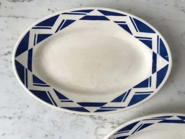 Illustration numéro 2 du produit Duo de raviers Badonviller Courtilles art déco années 30