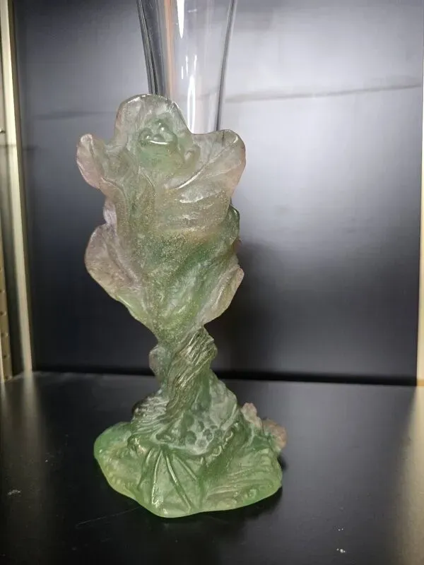 Illustration numéro 2 du produit Soliflore ''Nature'' DAUM en pâte de verre et cristal, 1988