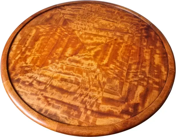 Illustration numéro 2 du produit Grande table basse ronde Majorelle Nancy, double plateau (90 cm)