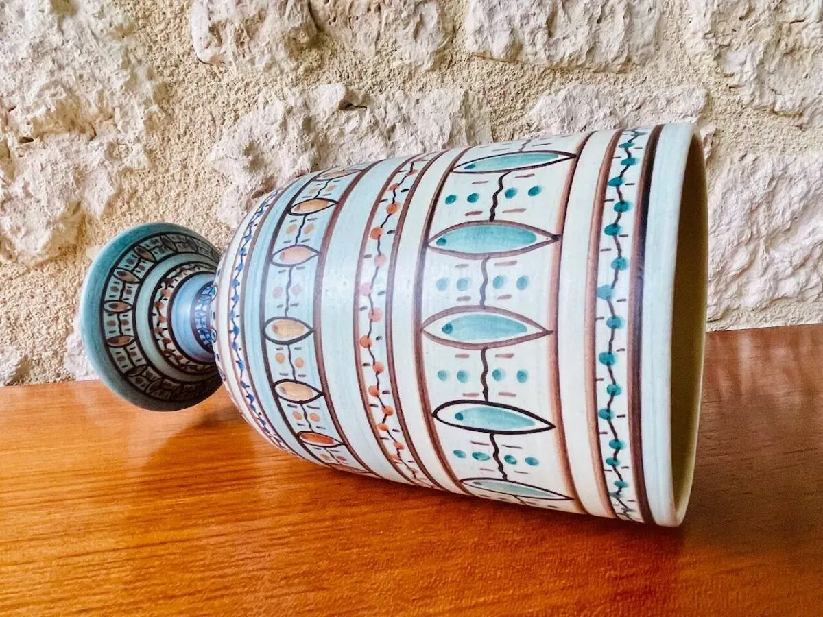 Illustration numéro 2 du produit Vase en céramique du milieu du siècle par Louis Bacculini, Vallauris, années 50’s/60’s