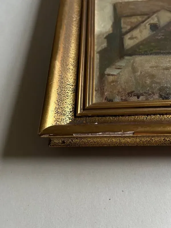 Illustration numéro 2 du produit Huile sur toile, école du XXe siècle, Église de Vexin.