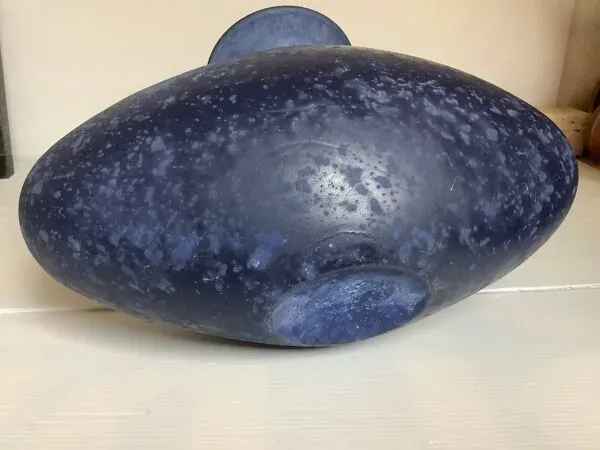 Illustration numéro 2 du produit Grand vase ovoïde Scavo bleu