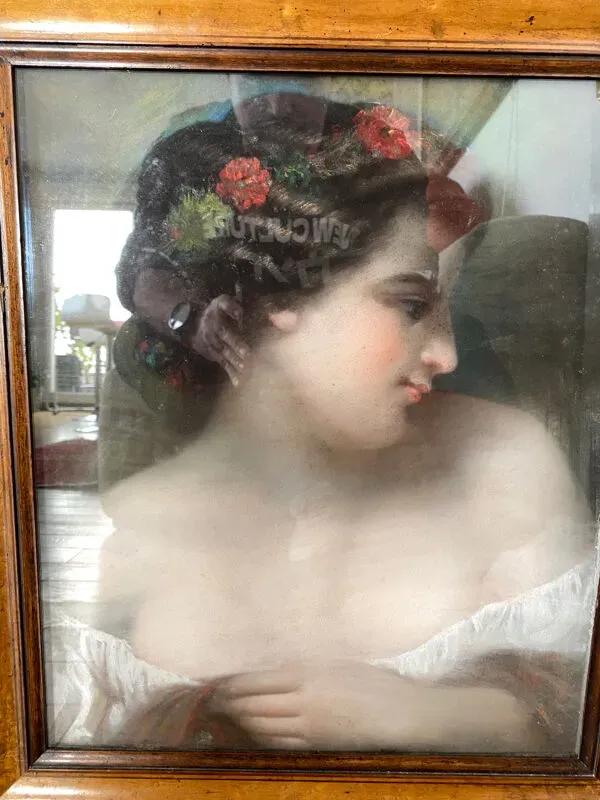 Illustration numéro 2 du produit Portrait de jeune fille du XIXEME siècle