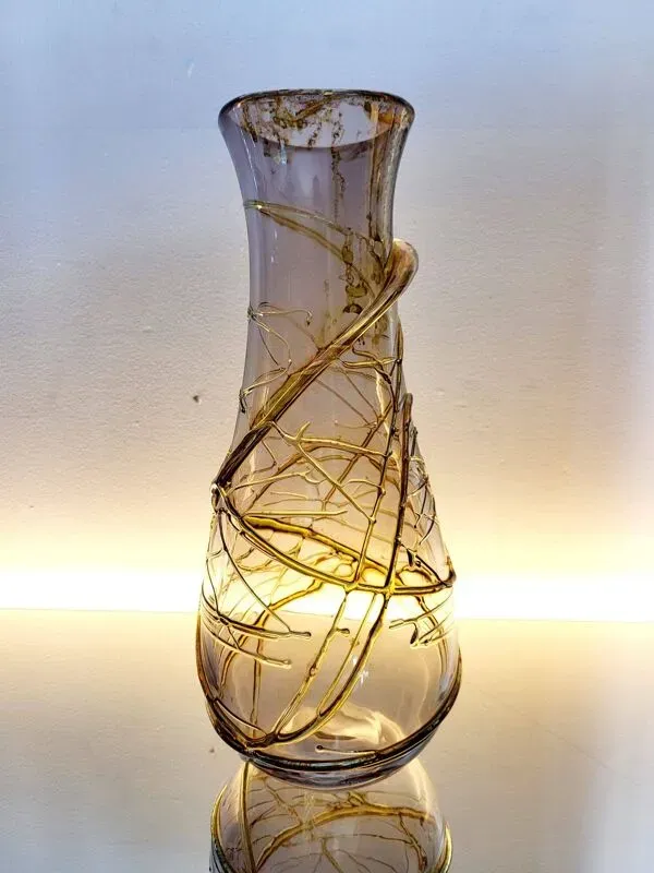 Illustration numéro 2 du produit Vase en cristal Val saint Lambert par Alfred Collard, 1996