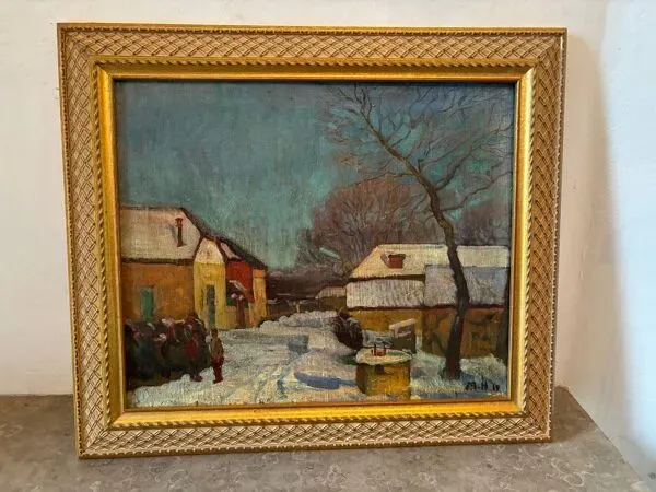 Illustration numéro 2 du produit Village sous la neige signé Melnikov