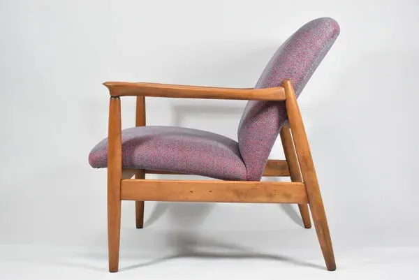 Illustration numéro 2 du produit Fauteuil restauré original GFM-64, designer E.Homa, années 1960, Teck
