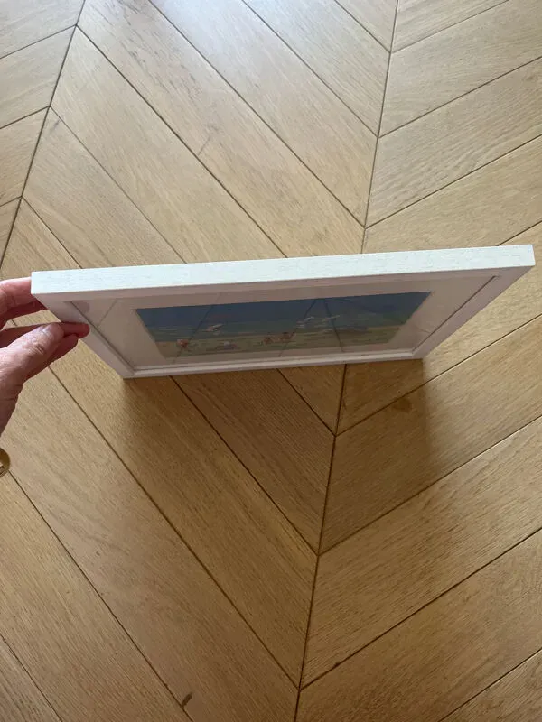 Illustration numéro 2 du produit Plaisirs de la plage à Saint Lunaire, gouache sur carton signée Fanch Lel