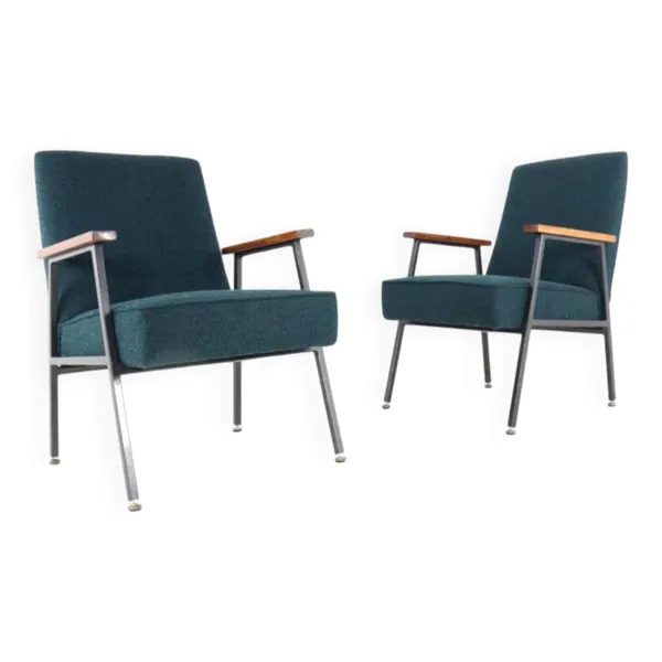 Illustration numéro 2 du produit Fauteuil Gispen 'Genie'   2 pièces en stock