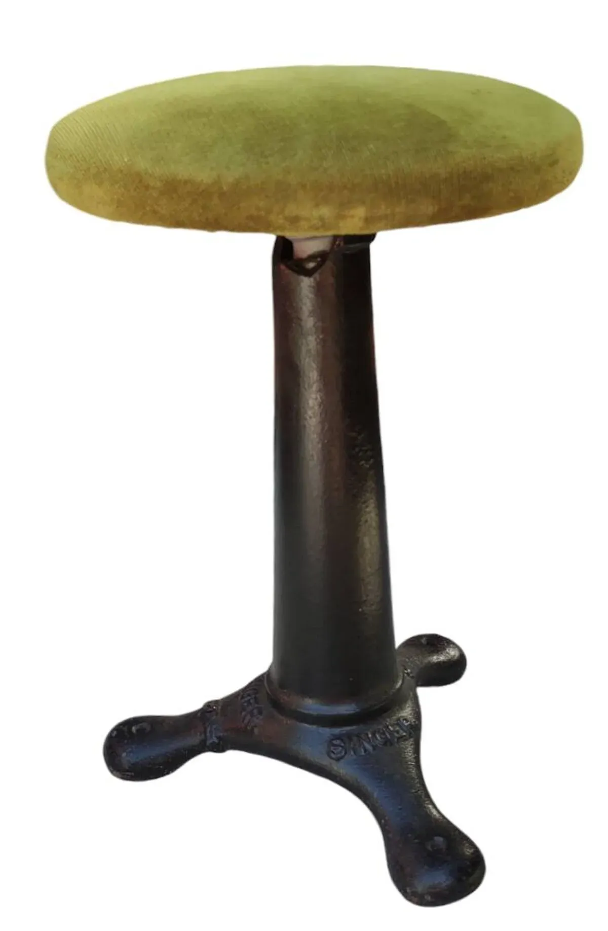 Illustration numéro 2 du produit Ancien tabouret industriel Singer