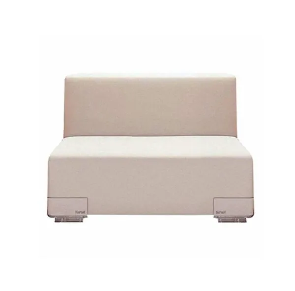 Illustration numéro 2 du produit Ensemble Chauffeuse et Pouf ''Plastics'' - Design Piero Lissoni pour Kartell