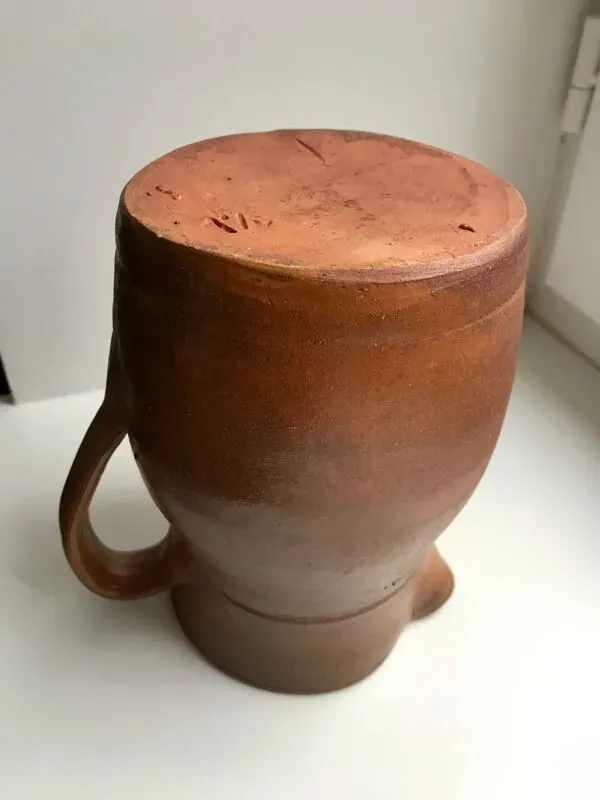 Illustration numéro 2 du produit Pichet en grès marron Digoin Sarreguemines vintage