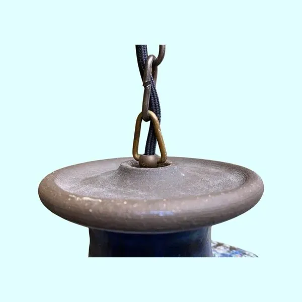 Illustration numéro 2 du produit Suspension en céramique bleue des années 60