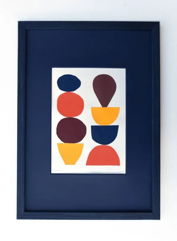 Illustration numéro 2 du produit Collage abstrait sur papier signée Eawy