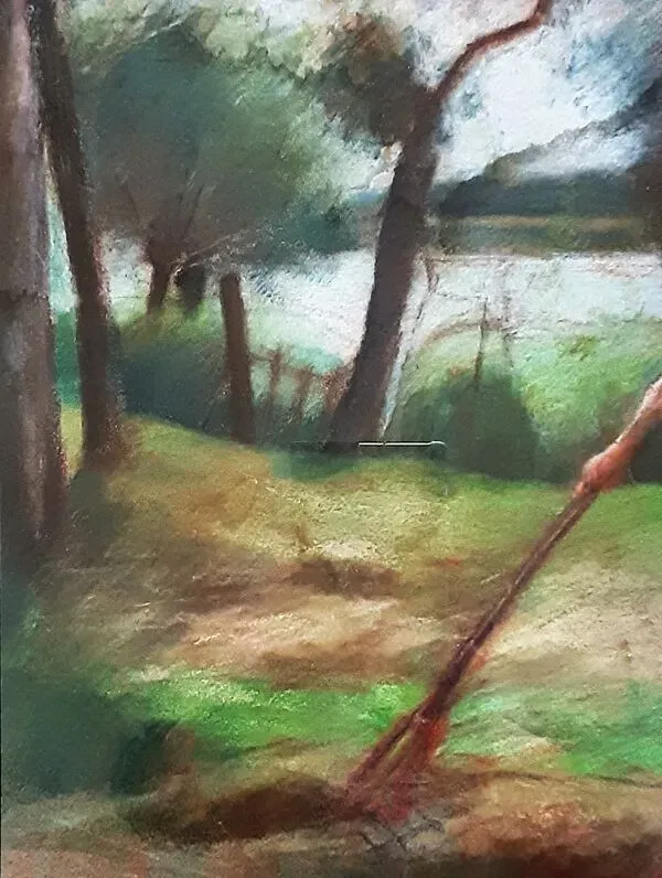 Illustration numéro 2 du produit Jeune fille dans le parc