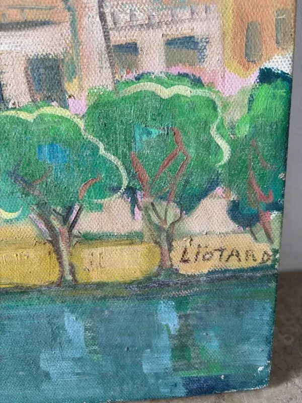 Illustration numéro 2 du produit Paysage d’île signée