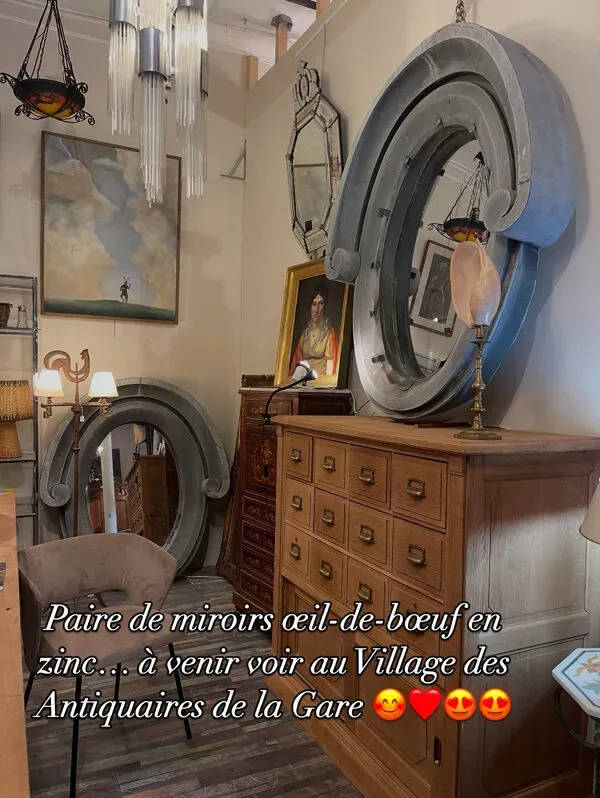 Illustration numéro 2 du produit Miroirs œil de bœuf