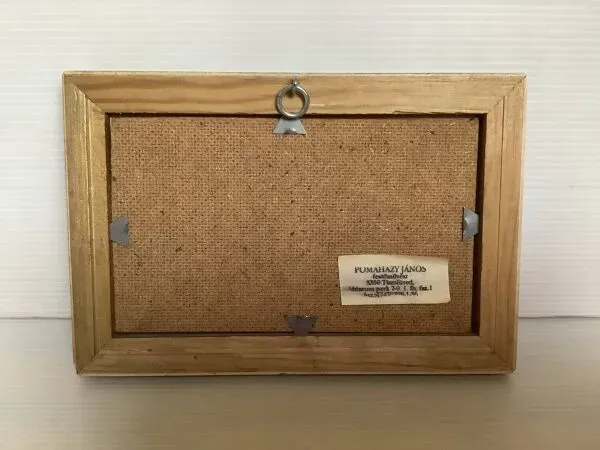 Illustration numéro 2 du produit Petit tableau paysage huile sur isorel