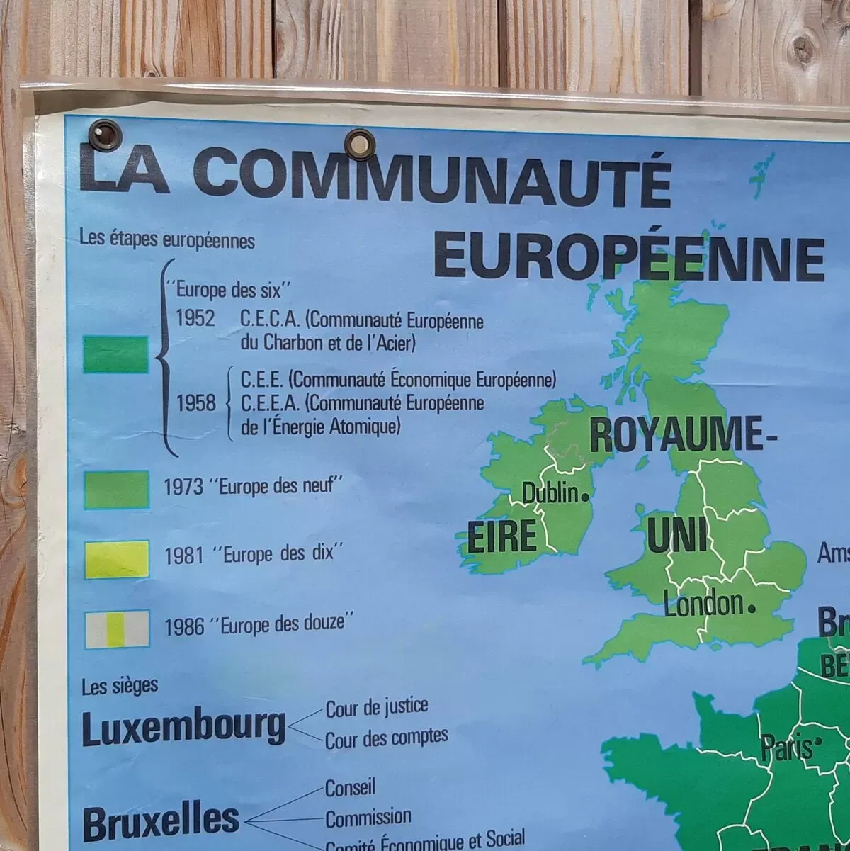 Illustration numéro 2 du produit Carte scolaire MDI représentant l'Union européenne