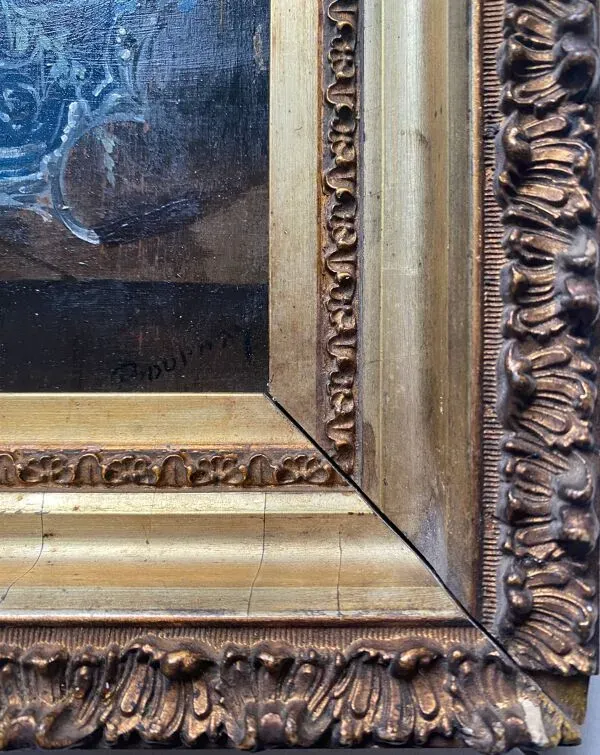 Illustration numéro 2 du produit Tableau hsp ''nature morte aux fleurs des champs'' xix° signé bournay + cadre