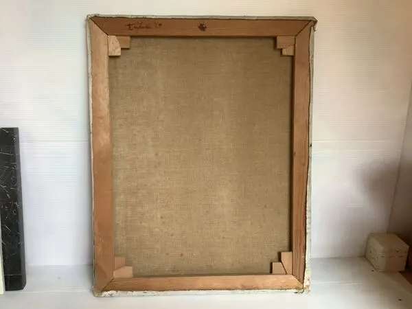 Illustration numéro 2 du produit Tableau coucher de soleil huile sur toile signée