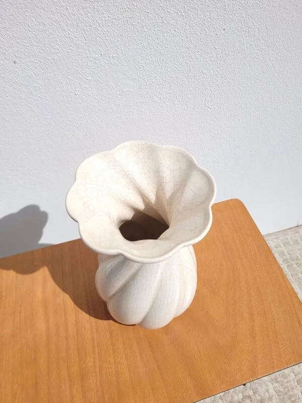 Illustration numéro 2 du produit Vase vintage en céramique craquelée Faïencerie de Charolles