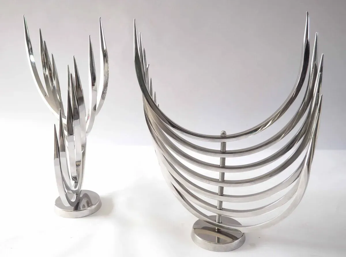 Illustration numéro 2 du produit Paire de chandeliers bougeoirs X Feal