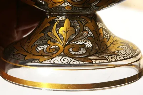 Illustration numéro 2 du produit Vase Verre Bohême Haida Art Nouveau Hermann Pautsch