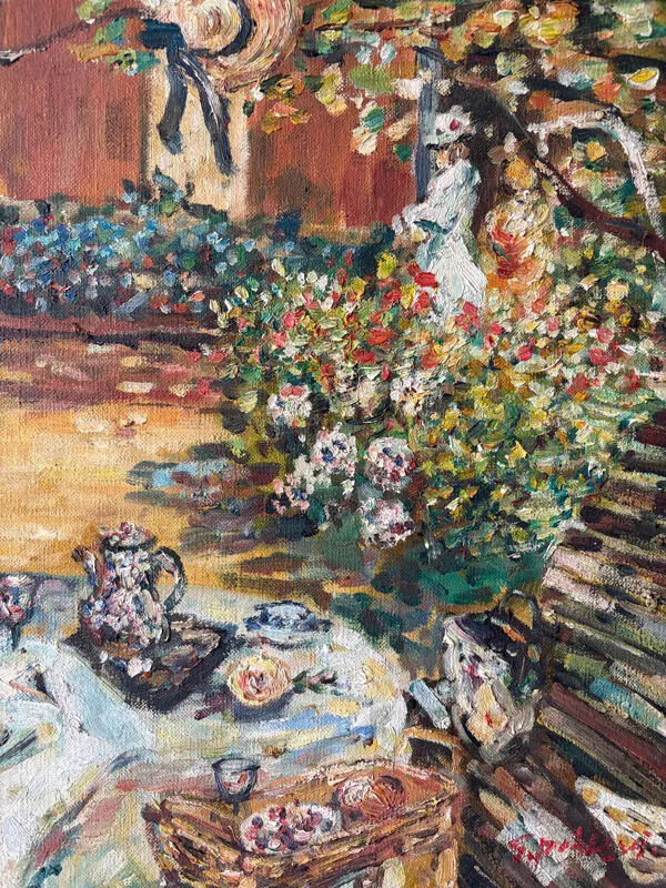 Illustration numéro 2 du produit Vue de jardin ensoleillée