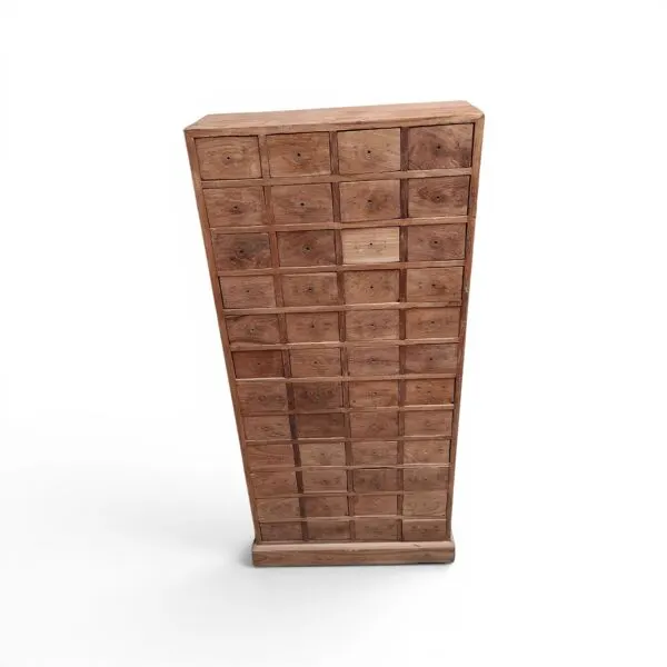 Illustration numéro 2 du produit Chiffonnier, meuble de métier 48 tiroirs en teck