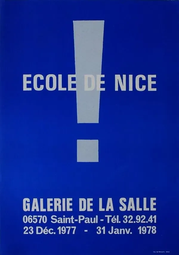 Illustration numéro 2 du produit Affiche Ecole de Nice