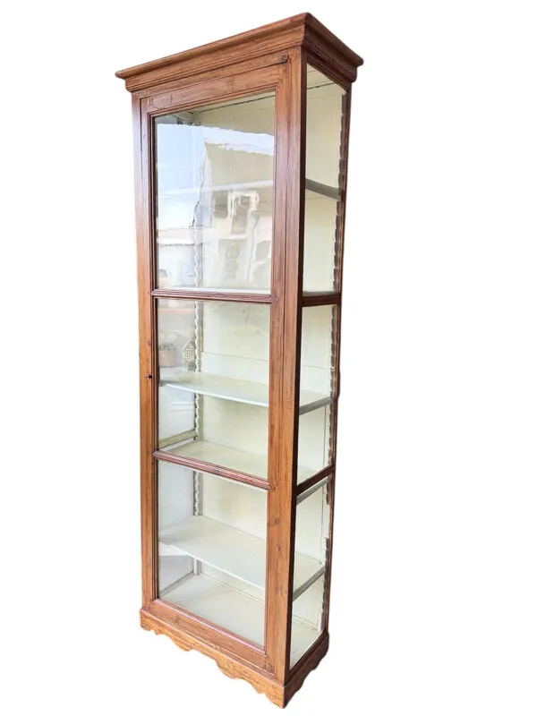 Illustration numéro 2 du produit Vitrine ancienne, petit vaisselier, bibliothèque ancienne vitré